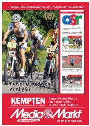 ASR Sport Ausgabe September 2013 - Allgäu Sport Report