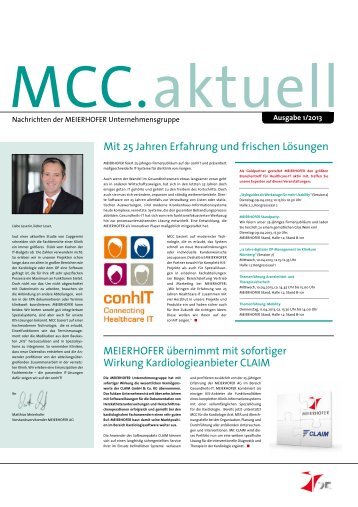 Ausgabe 01/2013 - MEIERHOFER AG
