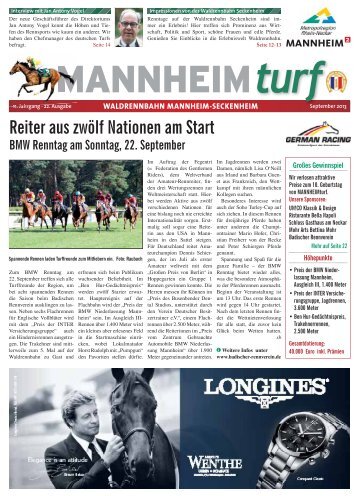 Rennbahnzeitung Mannheimturf Ausgabe September2013 zum ...