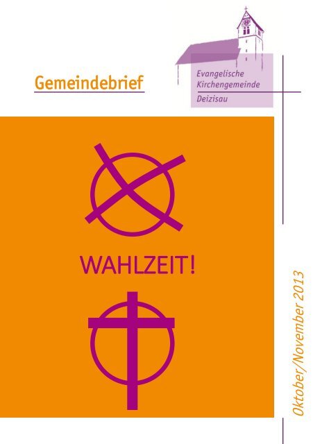 Gemeindebrief 2013 Oktober/November - Evangelische ...