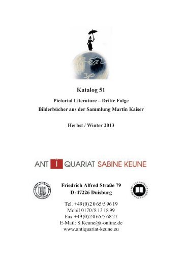 PDF-Datei - Antiquariat Sabine Keune