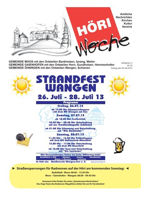 STRANDFEST WANGEN - Gaienhofen