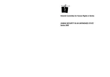 human security in an uufinished state - Helsinki Committee for ...