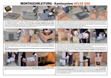 MONTAGEANLEITUNG - Kaminsystem HELUZ GAS