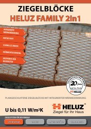 ZIEGELBLÖCKE HELUZ FAMILY 2in1