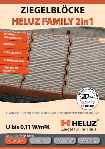 ZIEGELBLÖCKE HELUZ FAMILY 2in1