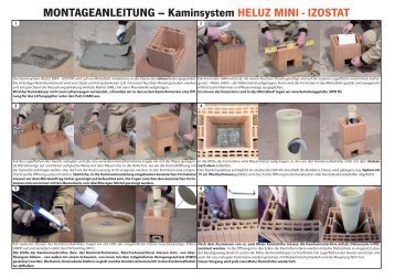 MONTAGEANLEITUNG – Kaminsystem HELUZ MINI - IZOSTAT