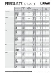 Preisliste Gültigkeit ab 2014 - HELUZ