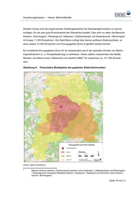 Projektbezogene Auswirkungsanalyse - Hemer