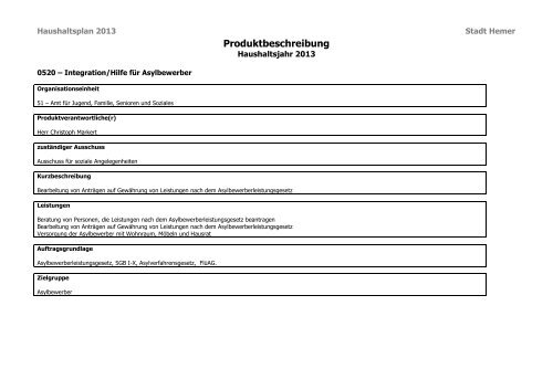 Produktbeschreibung - Hemer