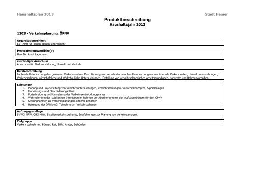 Produktbeschreibung - Hemer