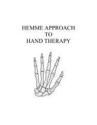 hemme approach to hand therapy - HEMME Approach Publications