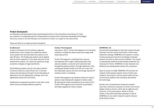 Hempel Corporate Responsibility Report 2011