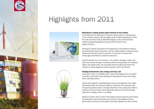 Hempel Annual Report 2011