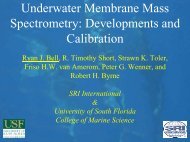 Underwater Mass Spectrometry: Developments and Calibration