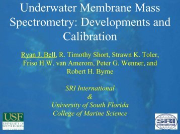 Underwater Mass Spectrometry: Developments and Calibration