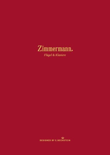 Zimmermann-Katalog zum Download - Bechstein