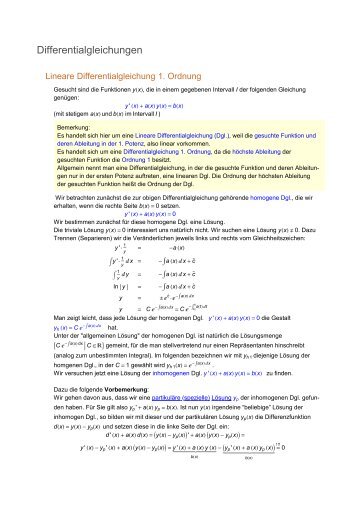 Differentialgleichungen (PDF)