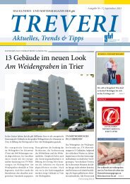 Das KunDen- unD mietermagazin Der gbt Treveri