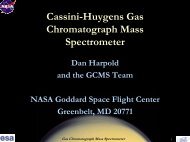 Cassini-Huygens Gas Chromatograph Mass Spectrometer