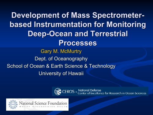 Development of the DOMS Deep-Ocean Mass Spectrometer System