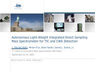 Autonomous Light-Weight Integrated Direct Sampling Mass ...