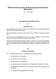 Rechtsverordnung Ã¼ber die Benutzung des Hemsbacher Wiesensees