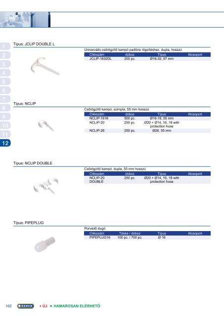 HEnco terméklista 2012/2