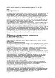 Bericht Aus Der Offentlichen Gemeinderatssitzung Vom Epfendorf