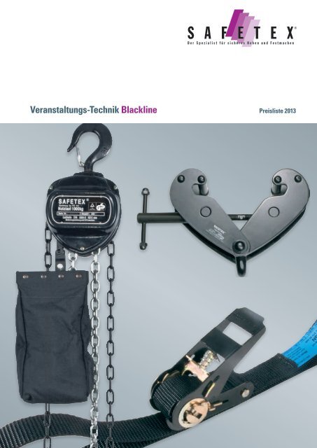 Veranstaltungs-Technik Blackline (pdf) - SAFETEX Hebe