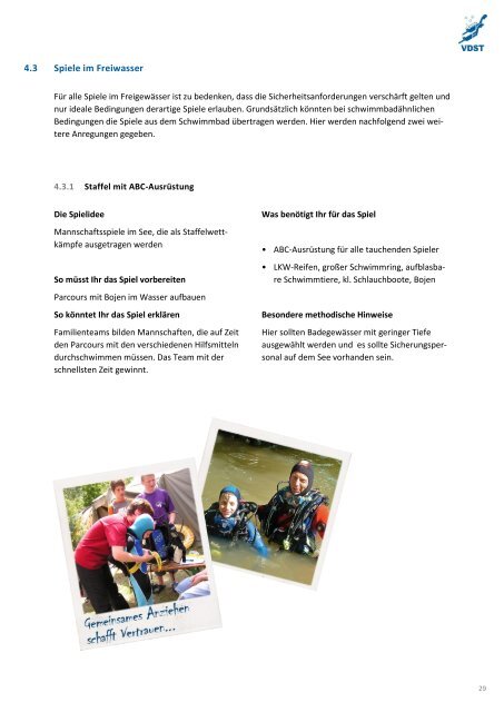 tauchen – ein familiensport - Der Deutsche Olympische Sportbund