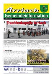August 2013 - Gemeinde Arriach