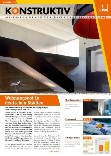 Ausgabe 2013/01 - DW Systembau GmbH