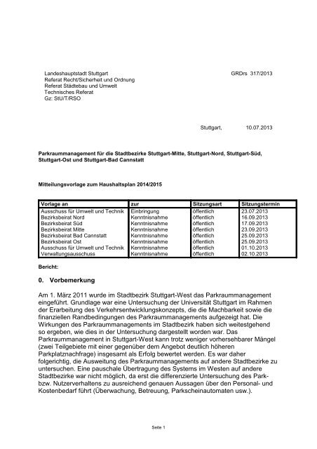 KSD Redaktionssystem - 4. Übersicht alle ... - Stuttgart