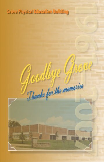 Hendrix-Grove Gym booklet - Hendrix College