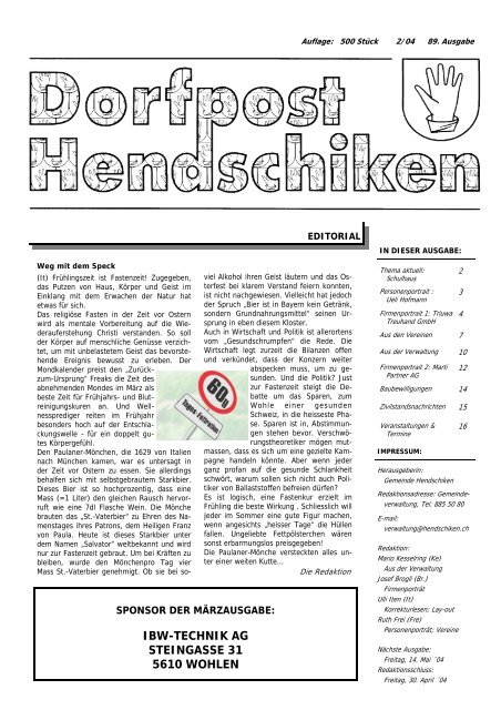 dorfpost/ausgabe_2004-02.pdf - Hendschiken