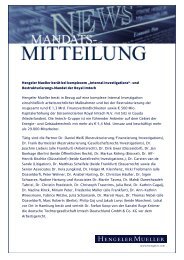 und Restrukturierungs-Mandat der Royal Imtech - Hengeler Mueller