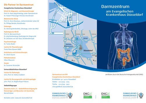 Patientenflyer Darmzentrum - Evangelisches Krankenhaus Düsseldorf