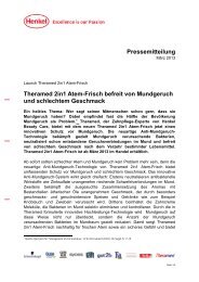Pressemitteilung Theramed 2in1 Atem-Frisch befreit von ... - Henkel