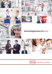 Nachhaltigkeitsbericht 2011 - Henkel