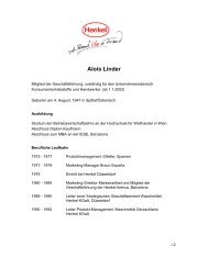 Lebenslauf Alois Linder - Henkel