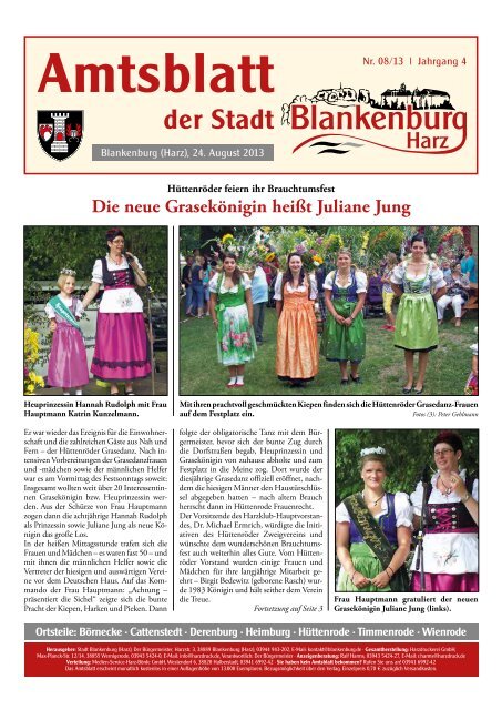 Amtsblatt - Blankenburg