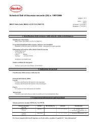 Scheda di Dati di Sicurezza secondo (CE) n. 1907/2006 - Henkel