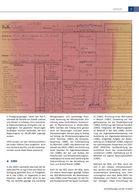 de lëtzebuerger Ziichter 3/2013 - Convis Herdbuch Service Elevage ...