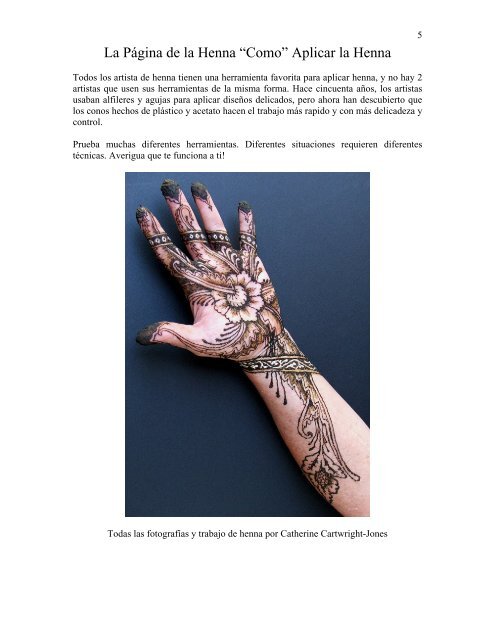 Aplicar la Henna? - The Henna Page