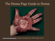 Henna: the Joyous Body Art - The Henna Page