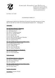 3. Sitzung am 20.5.2005 - .PDF - Henndorf am Wallersee