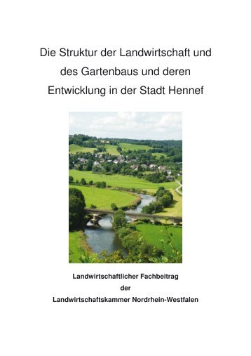 Die Struktur der Landwirtschaft und des Gartenbaus und ... - Hennef