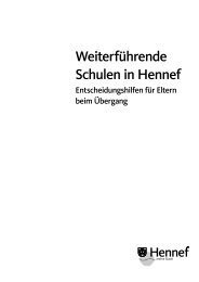 Weiterführende Schulen in Hennef