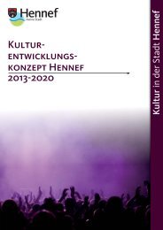 Kultur- entwicklungs- konzept Hennef 2013-2020